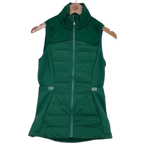Lululemon Everglade Green Down For It Vest, Size 2 - Picture 1 of 10